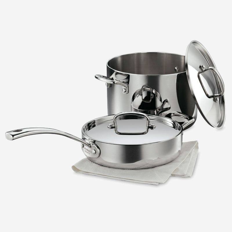 French Classic TriPly Stainless 10 Pc. Set cacuisinart