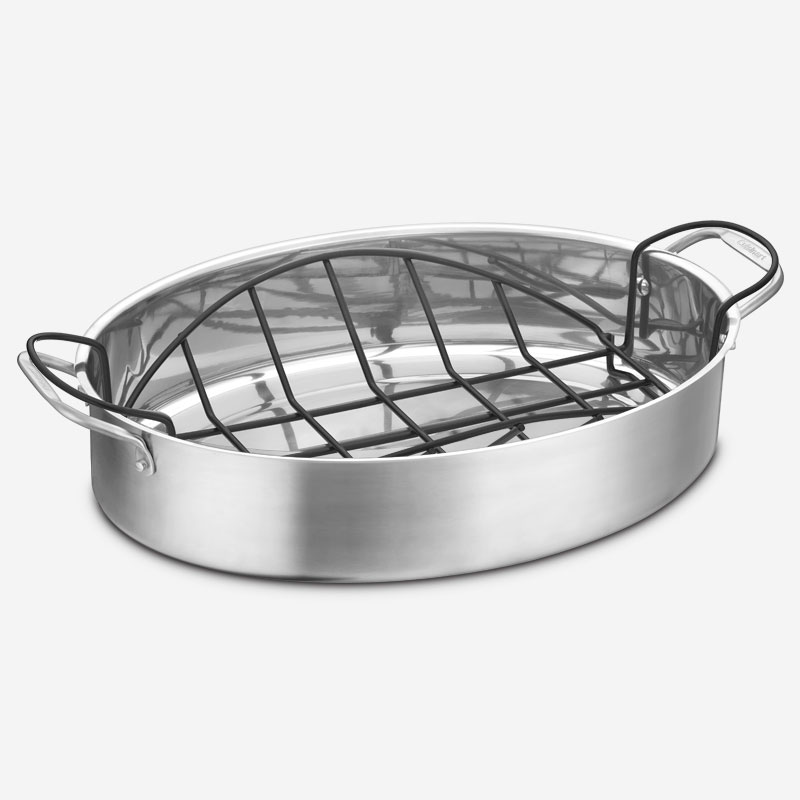 17" Roasting Pan with NonStick Rack cacuisinart