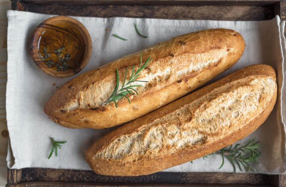 Country French Bread with Olives and Rosemary - Large 2 Lbs.