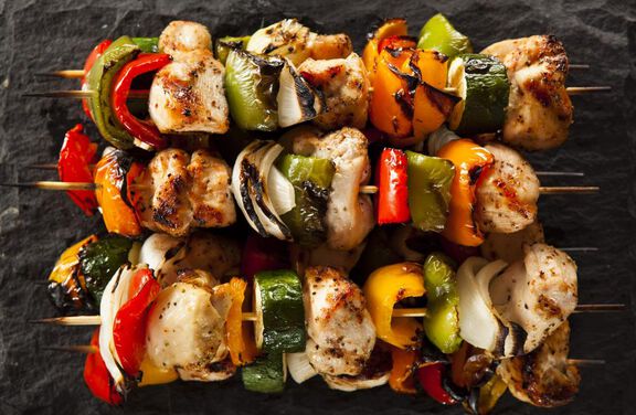 Chicken and Vegetable Kabobs