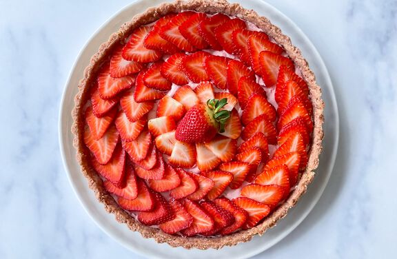 Strawberries and Cream Tart