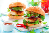 Chicken Burgers and Mango Salsa-1