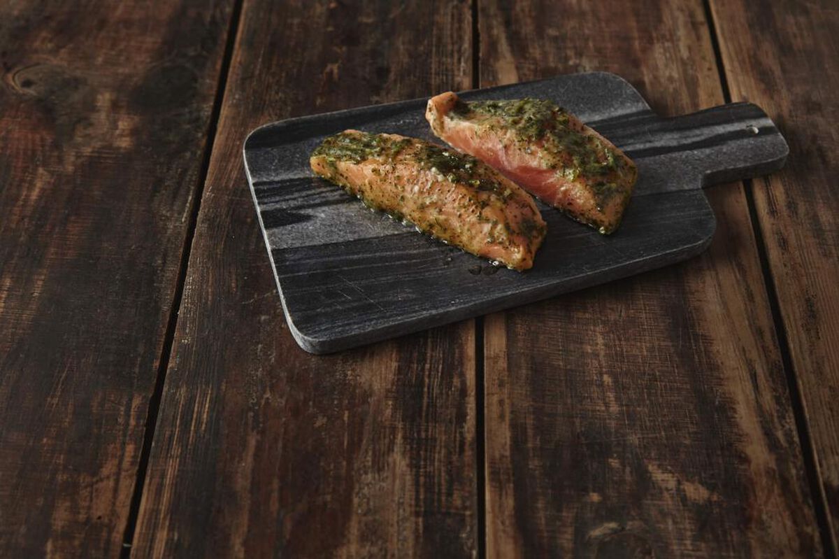 Chermoula Salmon with Grilled Potatoes-1