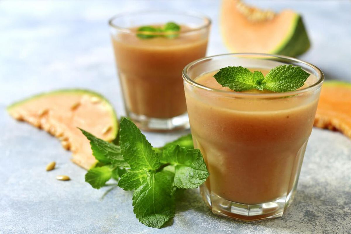 Cantaloupe Yogurt Smoothie-1