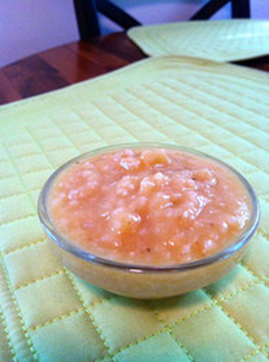 Peaches with Bananas and Rice-1