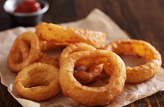 Beer-Battered  Onion Rings