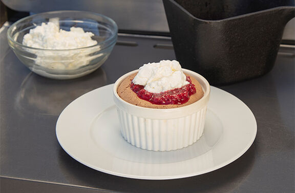 Smoked Chocolate Souffle