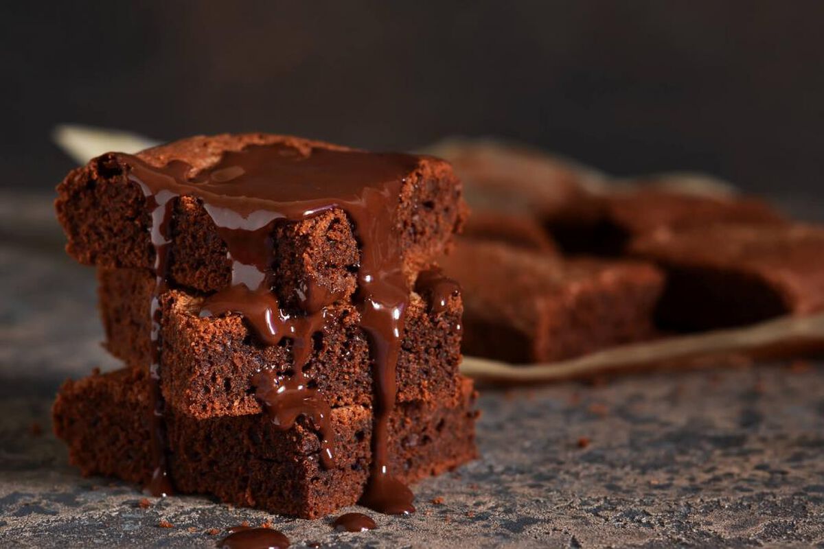Bittersweet Espresso Brownies with Ganache-1