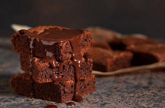 Bittersweet Espresso Brownies with Ganache