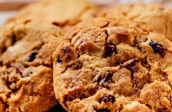 White Chocolate Cherry Cookies