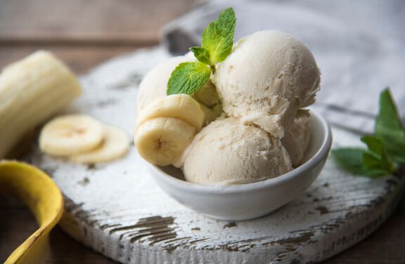 Banana Walnut Chip Ice Cream - 6 cups (twelve &frac12;-cup servings)