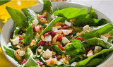 Fresh Spinach and Boston Lettuce with Raspberry Vinaigrette-1