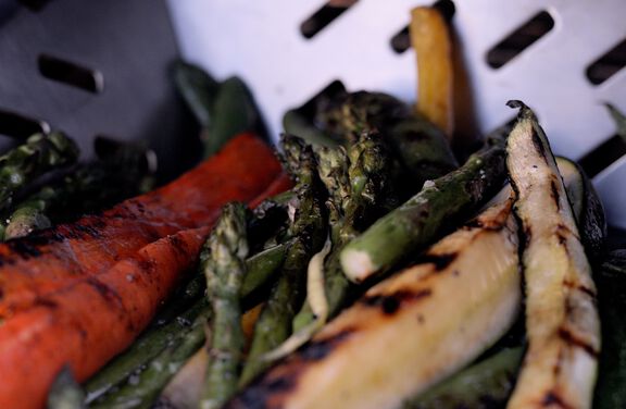 Charred Spring Vegetables