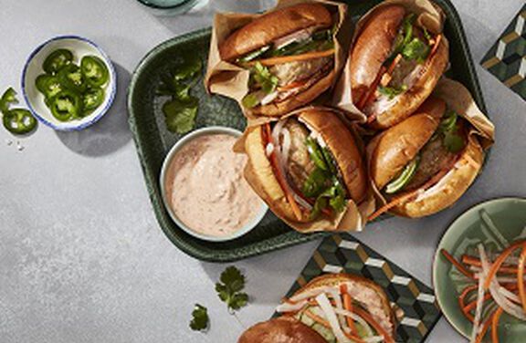 Banh Mi Chicken Burgers