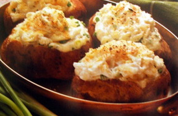 Roasted Garlic and Parmesan Twice Baked Potatoes