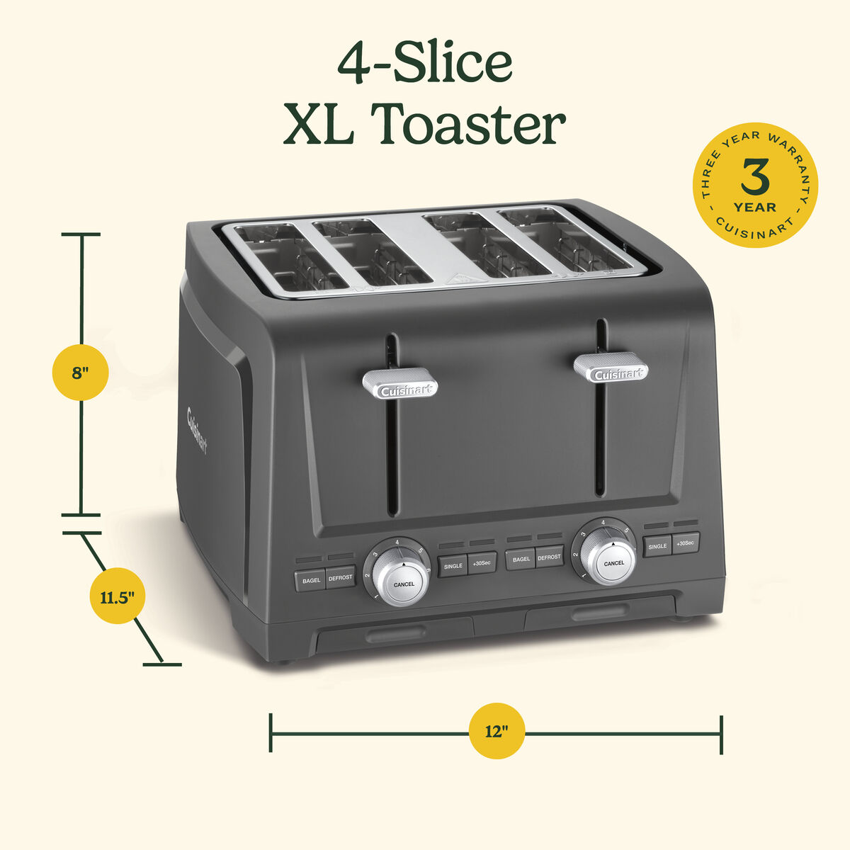 4-Slice XL Slot Toaster, , large 9