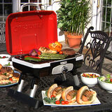 Petite Gourmet Portable Tabletop Gas Grill - Red