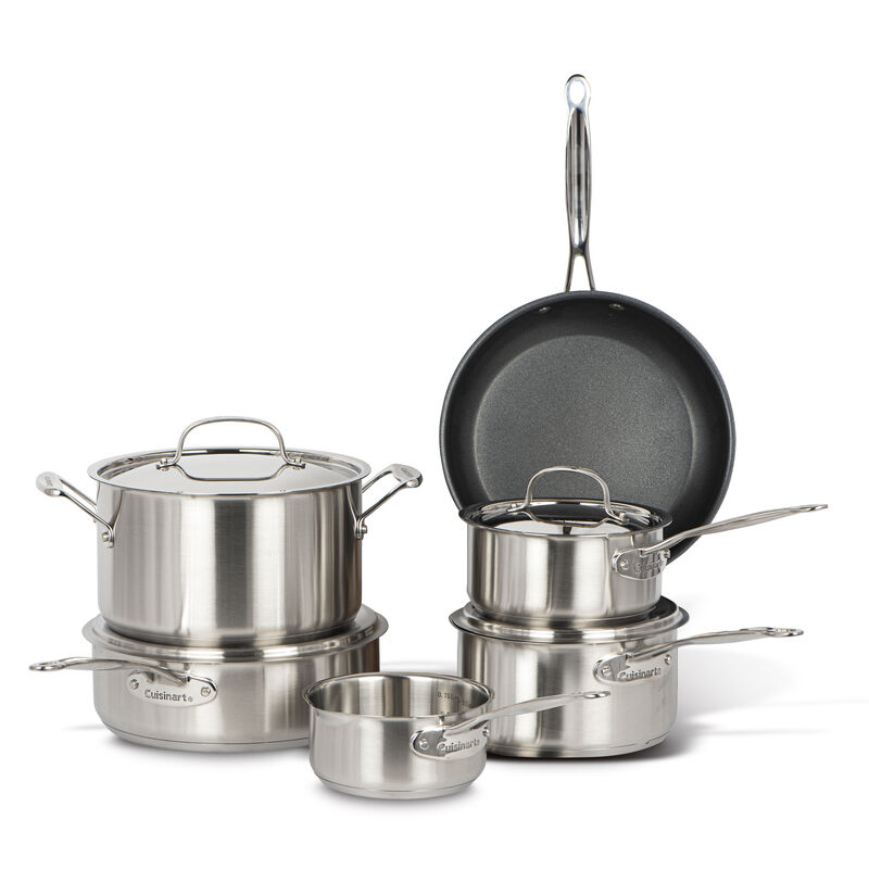 10-Piece Stainless Steel Cookware Set