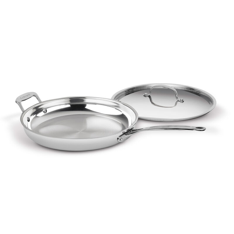 12-Inch Stainless Steel Skillet with Helper Handle