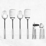 6-Piece Fusion Pro Stainless Steel Kitchen Tool Collection