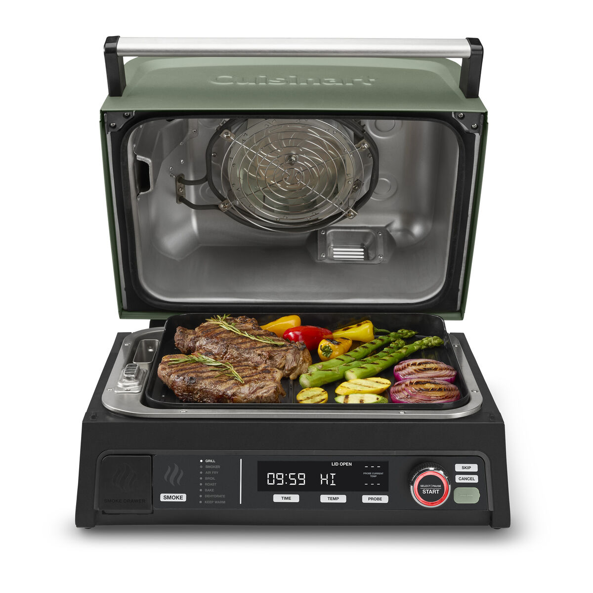 Gril &eacute;lectrique ext&eacute;rieur 8-en-1 FlavorBoost&trade;, , large 1