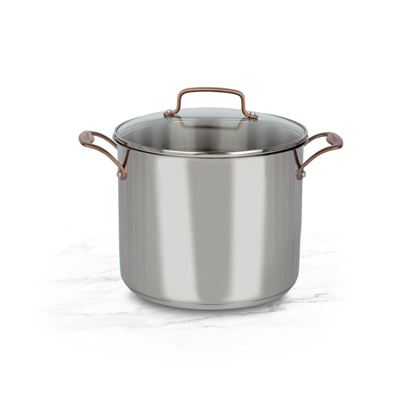12 Qt (11.35 L) Stainless Steel Stockpot with Cover