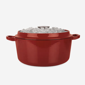 4.4 Qt. Round Casserole with Self-Basting Cover - Red