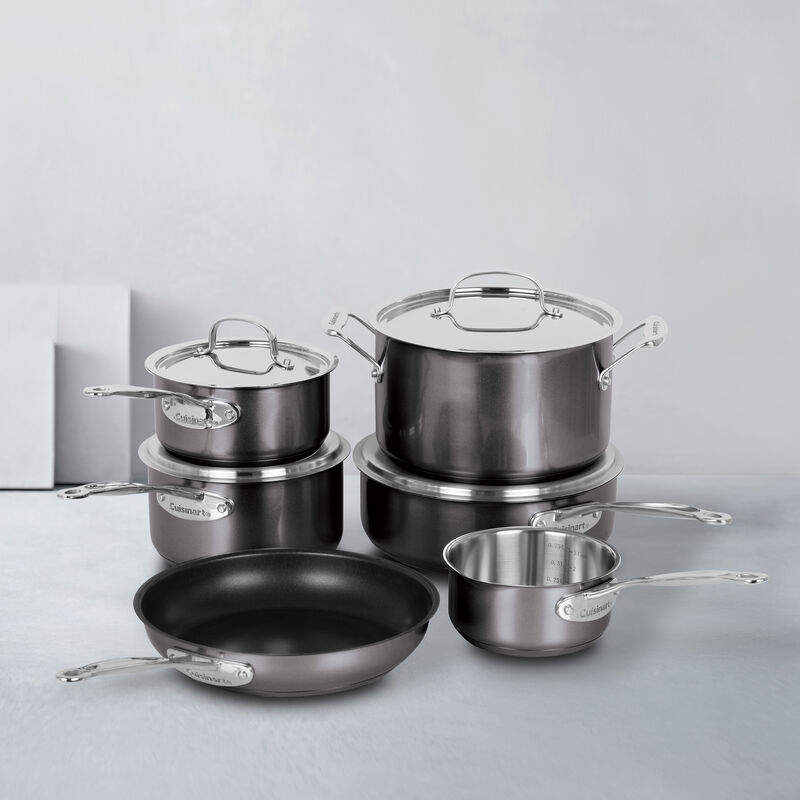 10-Piece Stainless Steel Cookware Set