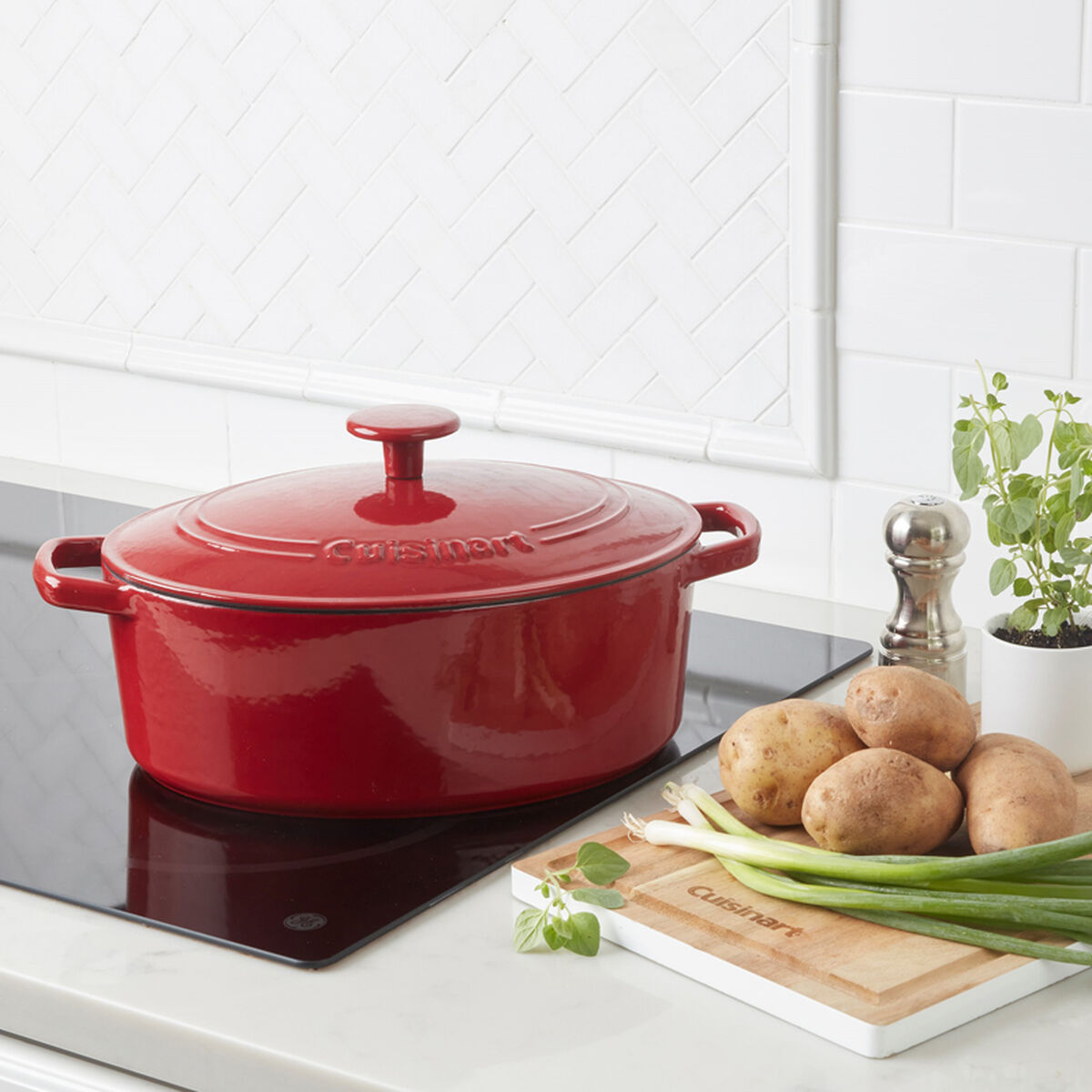 Chef's Classic Enameled Cast Iron Cookware Quart Oval