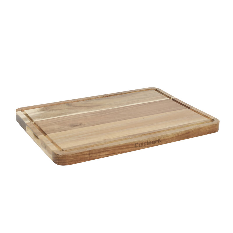 17" Reversible Acacia Wood Cutting Board, , medium