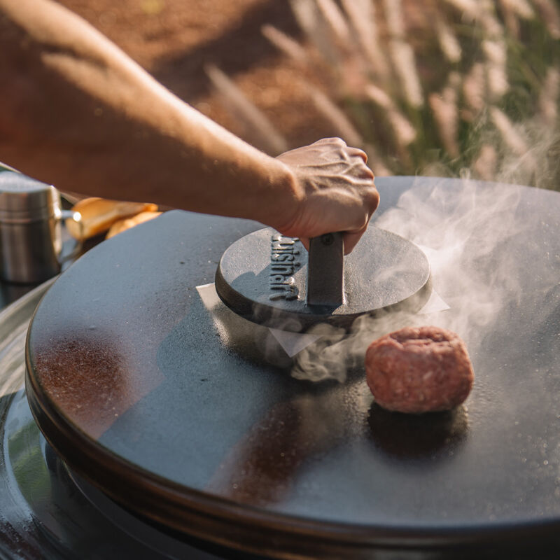 6.5" Cast Iron Smashed Burger Press