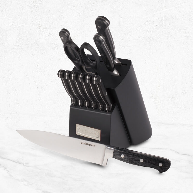12-Piece Pakkawood Nitrogen Knife Block Set, , medium