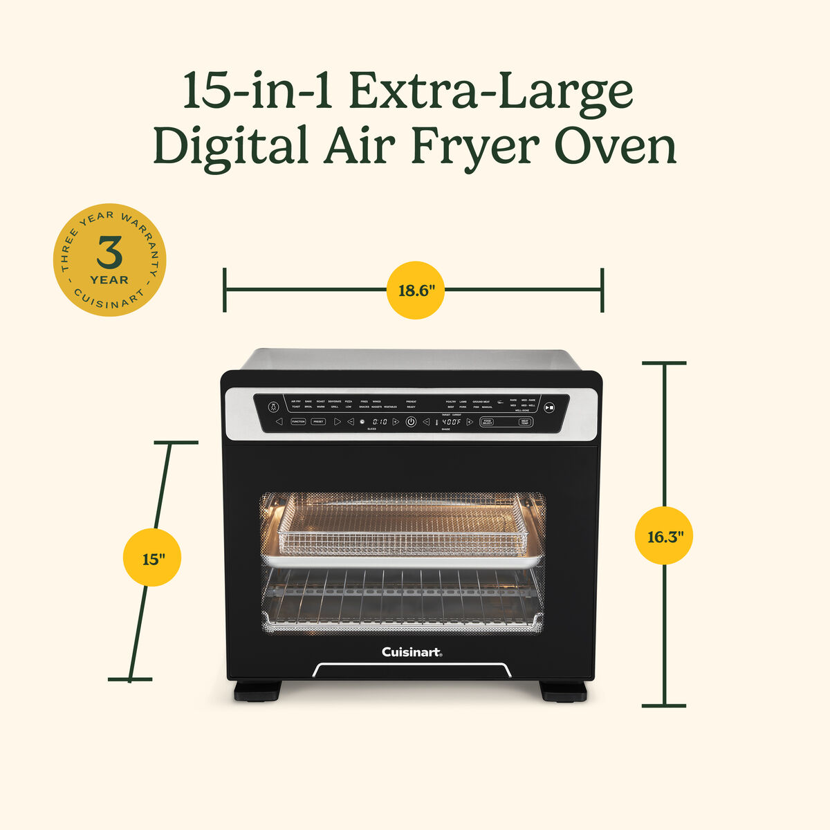 Cuisinart&reg; 15-in-1 Extra-Large Digital Air Fryer Oven