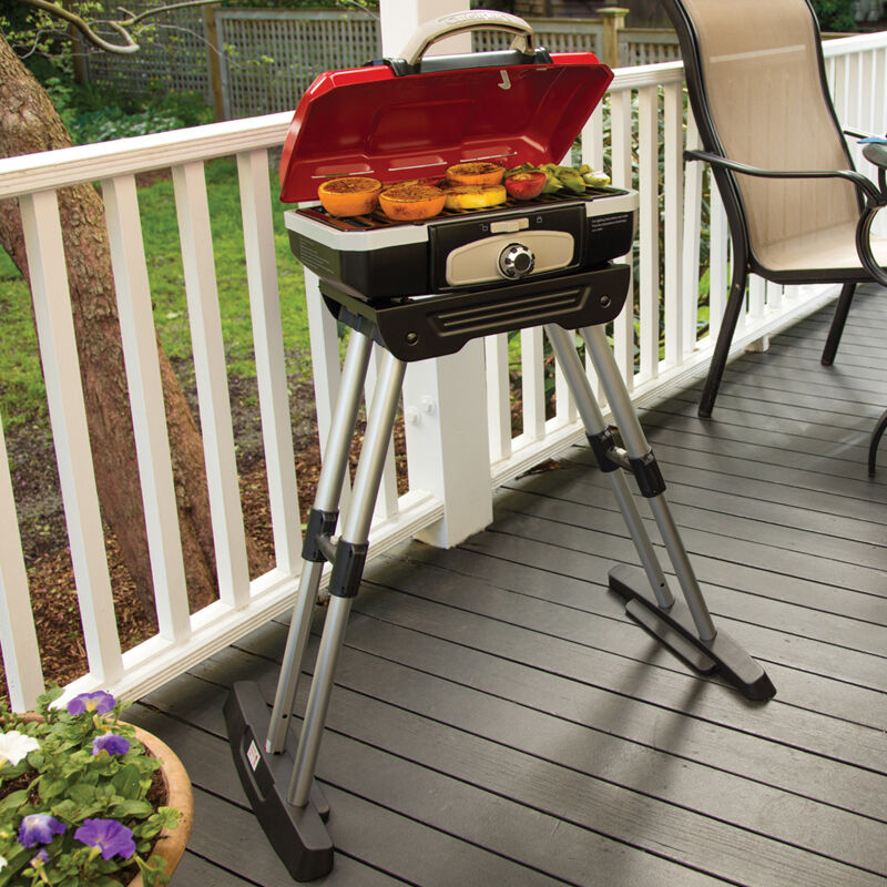 Petite Gourmet Portable Gas Grill With VersaStand