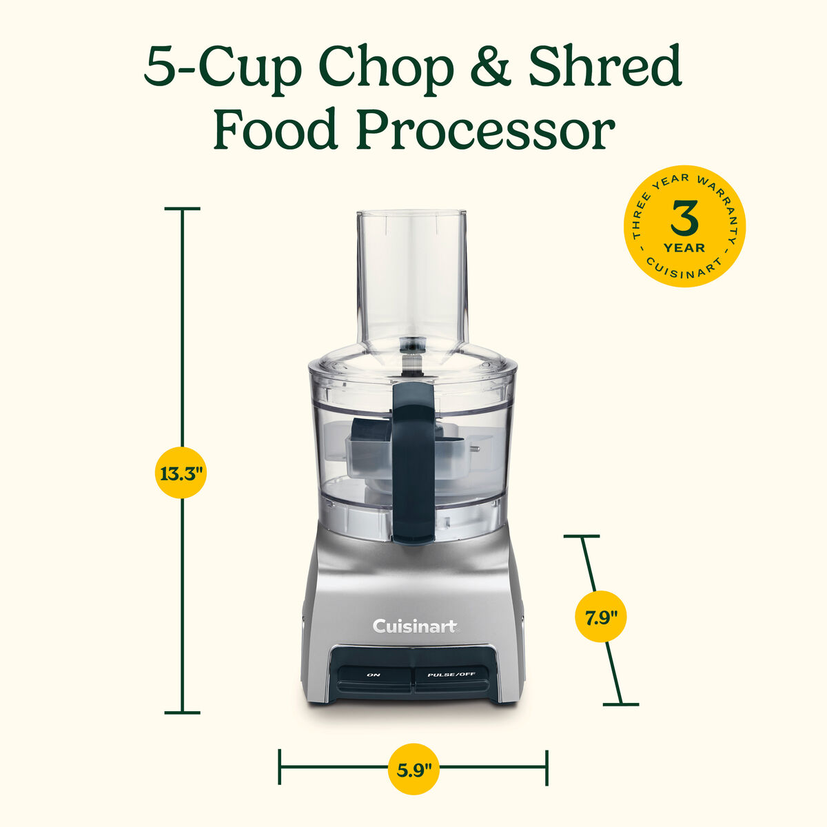 5-Cup Chop & Shred Food Processor