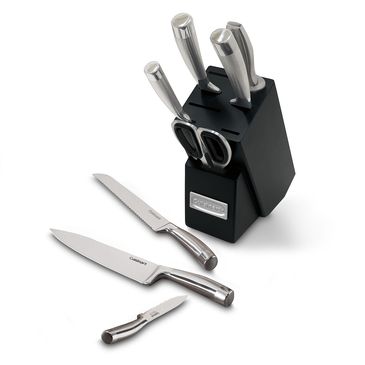9-Piece German Stainless Steel Knife Block Set