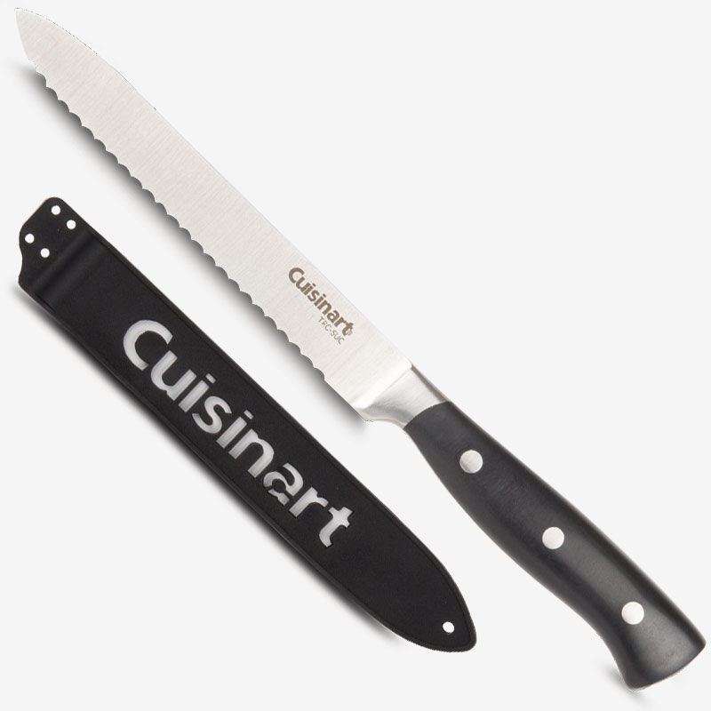 5.5 in. (14 cm) Serrated Utility Knife with Blade Guard, , medium