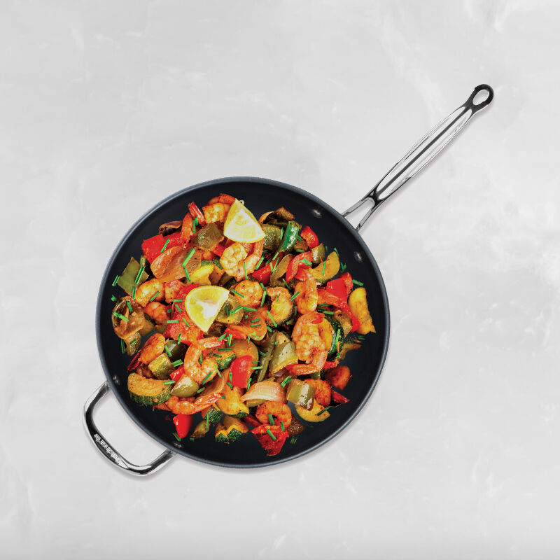 Alipis Wok en Antiadhésif 24 CM avec Double Poignée en Casserole en