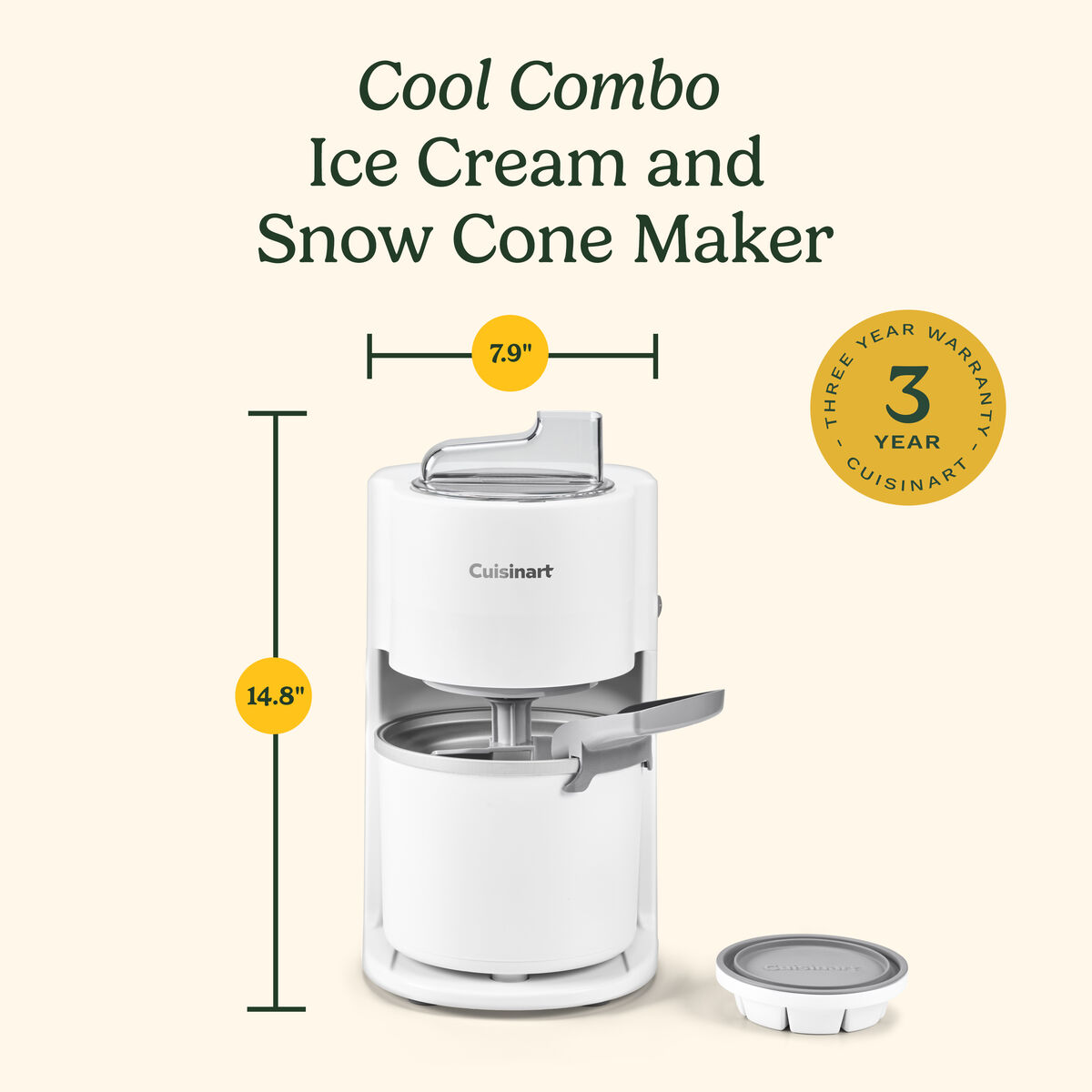Cool Combo Ice Cream Maker and Snow Cone Machine, , large 10
