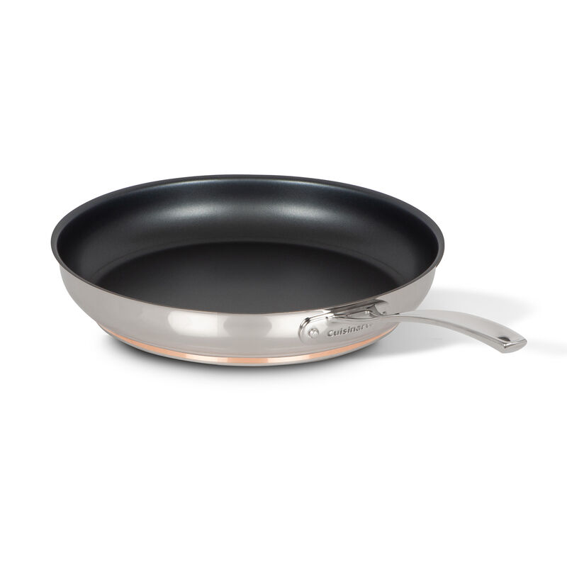 12-Inch Stainless Steel Nonstick Skillet with Copper Band, , medium