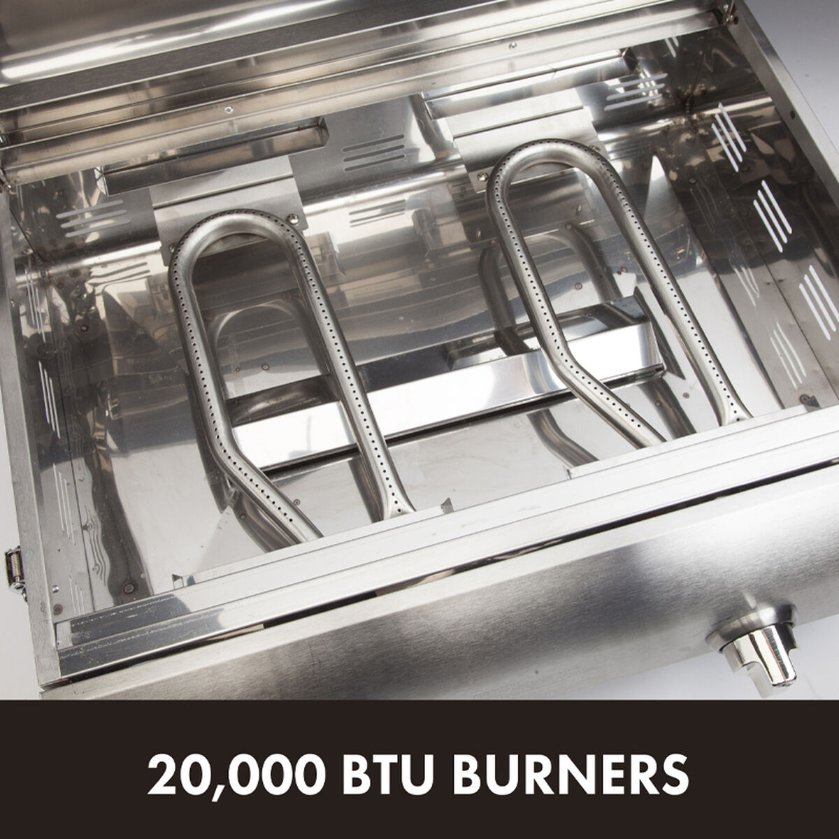 Chef's Style Stainless 2-Burner Gas Tabletop Grill