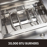 Chef's Style Stainless 2-Burner Gas Tabletop Grill