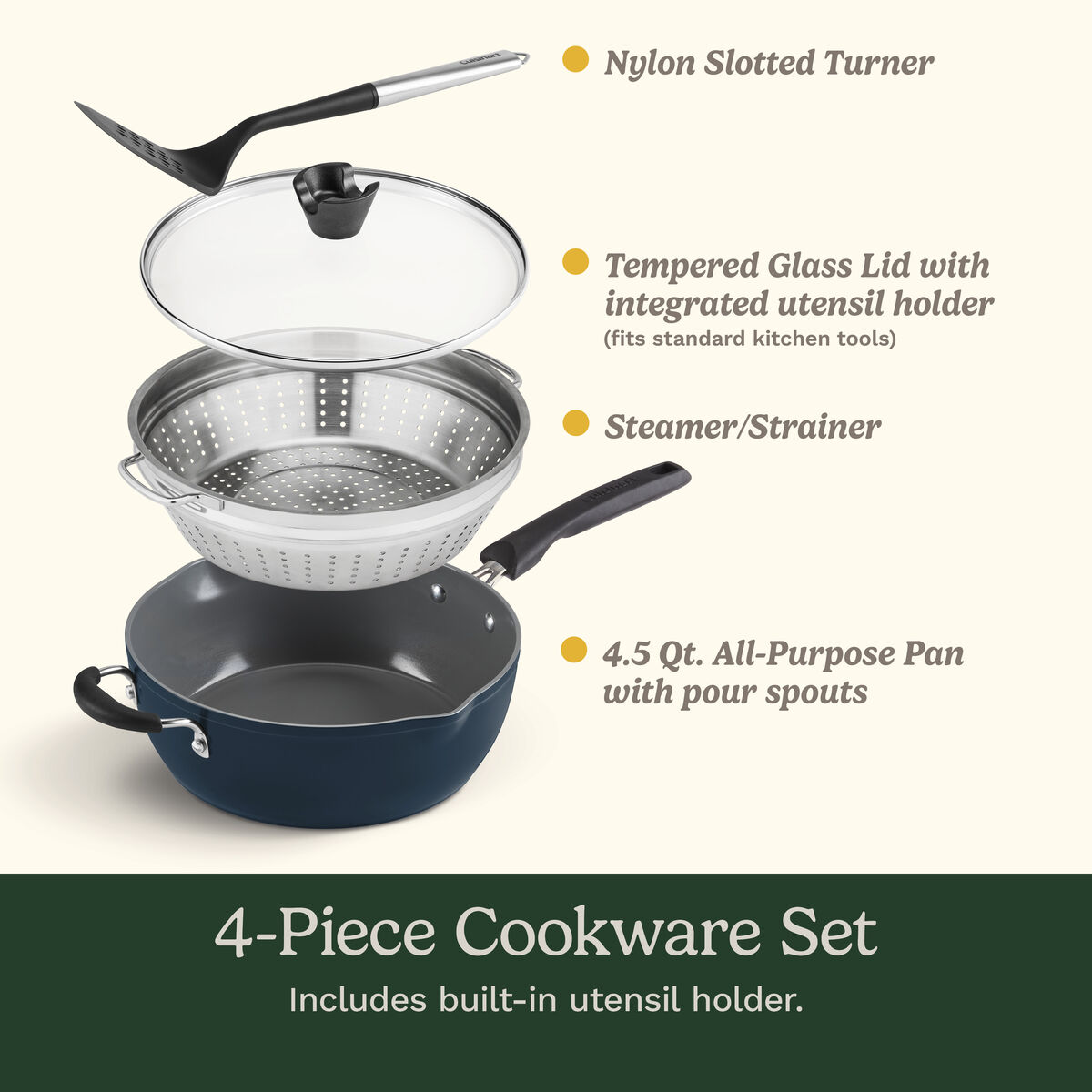 Cuisinart Preferred Pan 4 Piece Set - Nouveau Navy