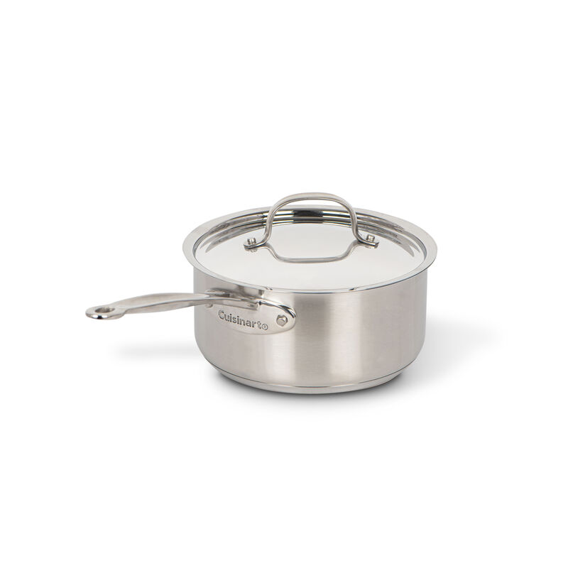 2 Qt (1.9 L) Stainless Steel Saucepan with Cover