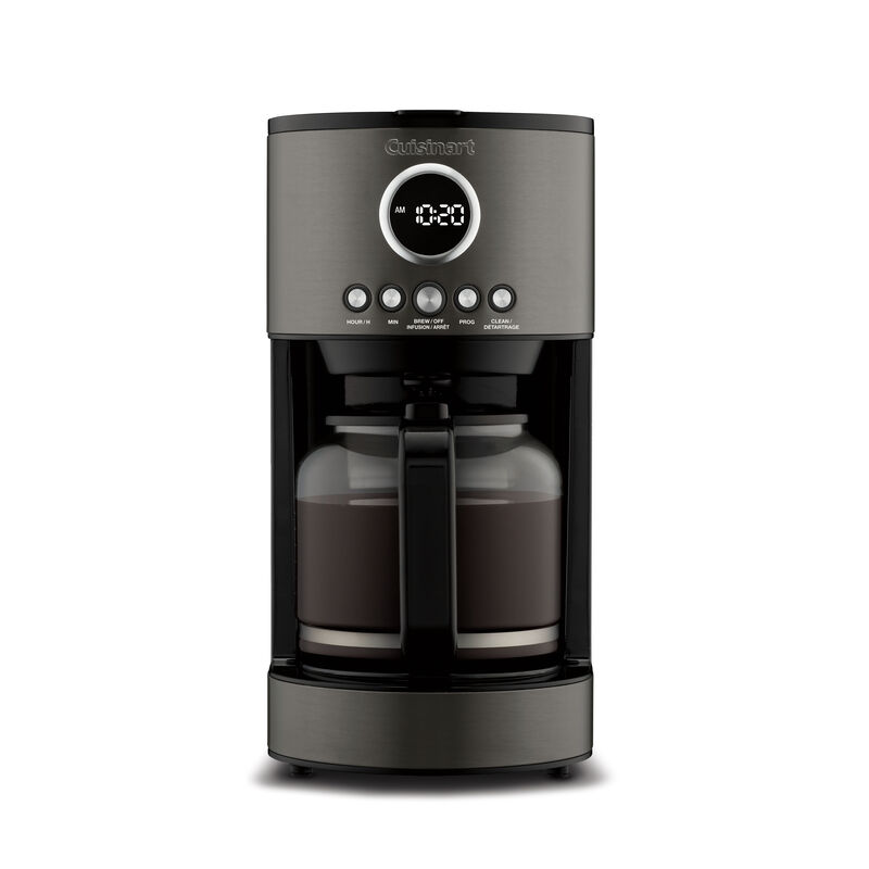 12-Cup Programmable Coffeemaker – Black Stainless Finish
