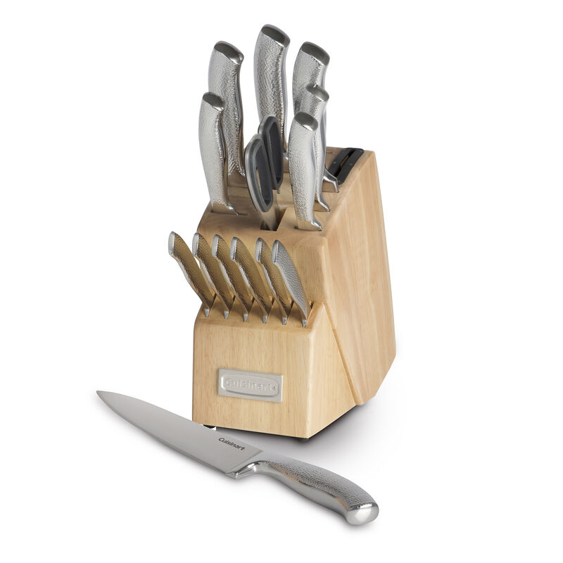 Classic 15-Piece German Stainless Steel Knife Block Set
