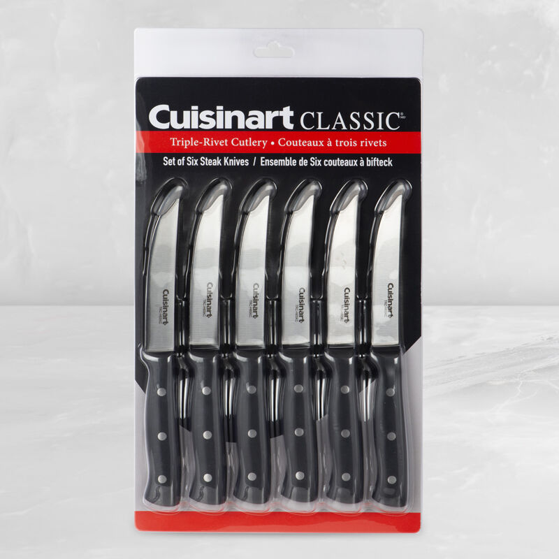 6-Piece Triple Rivet Steak Knife Set, , medium