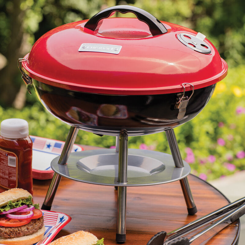 14" Portable Charcoal Grill - Red