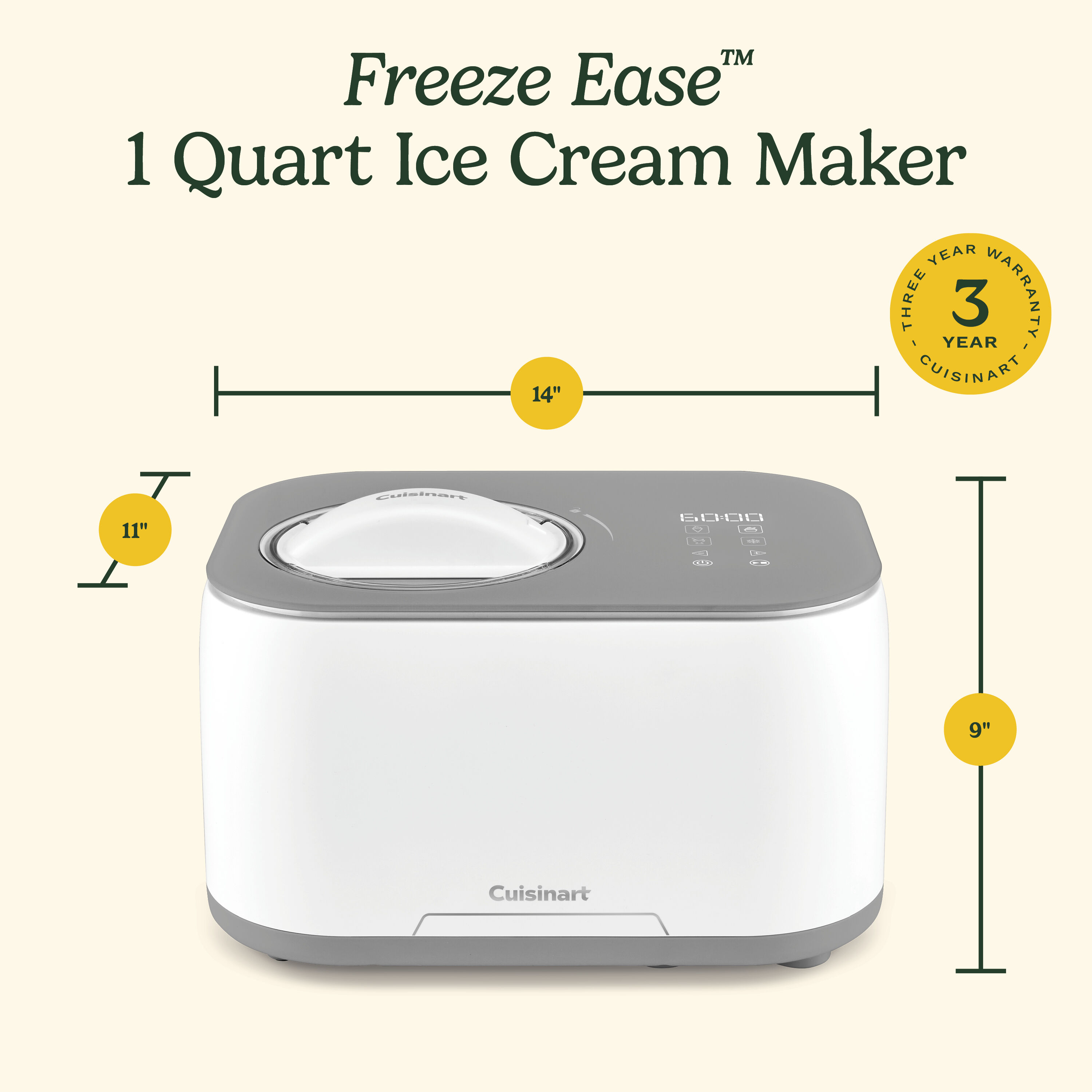 Freeze Ease™ 1 Quart Ice Cream Maker