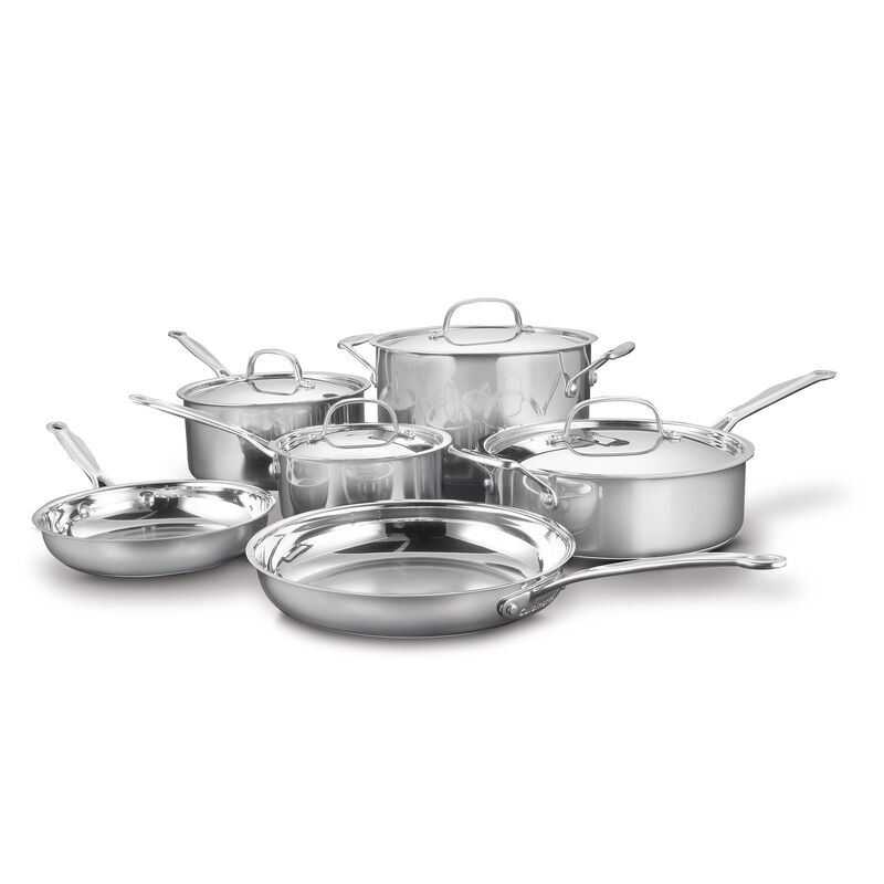 10-Piece Stainless Steel Cookware Set